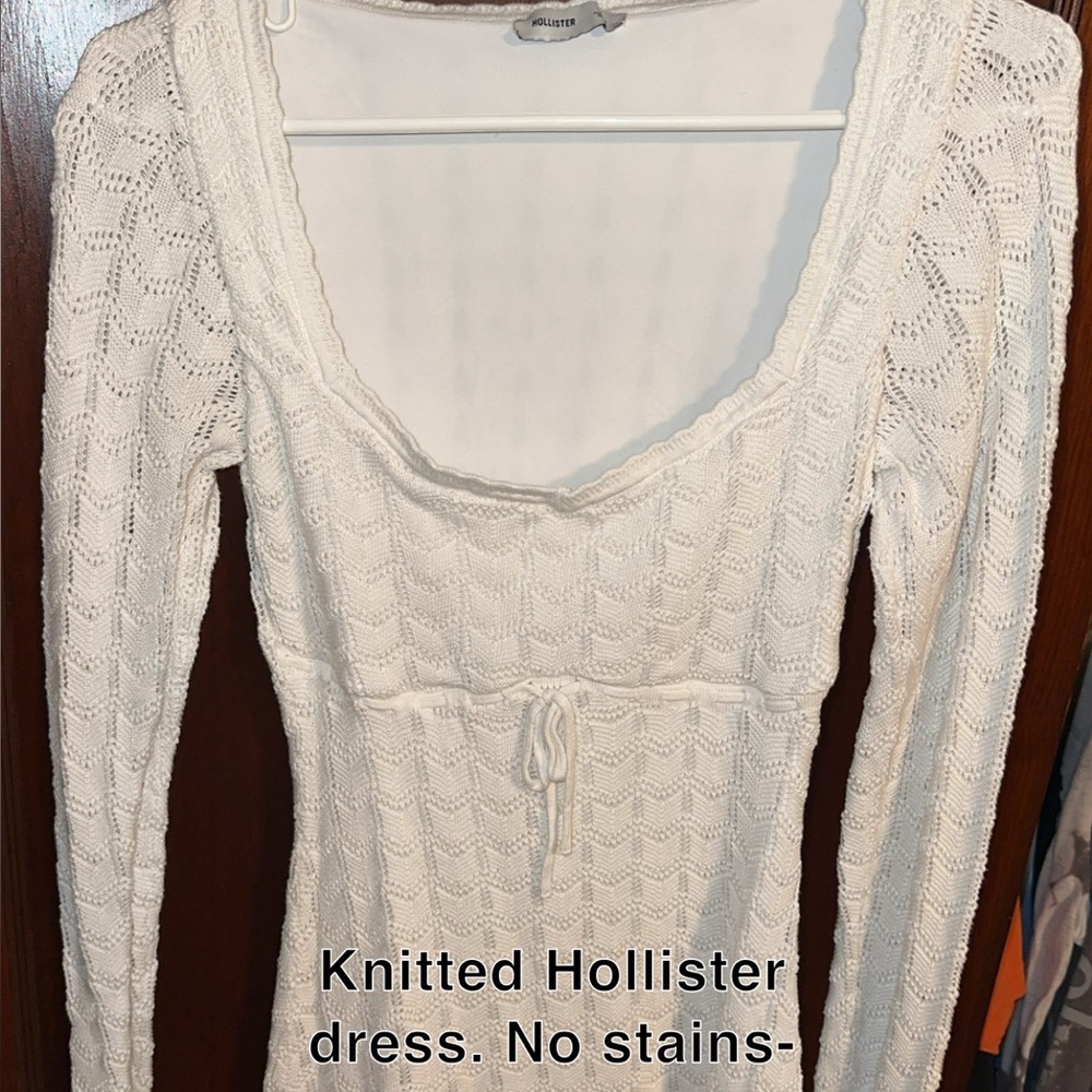 Hollister Cream Knitted Dress